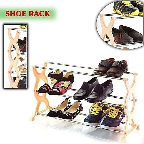 3 Layer Multipurpose Portable Folding Shoe Rack/Shoe Cabinet - H01343