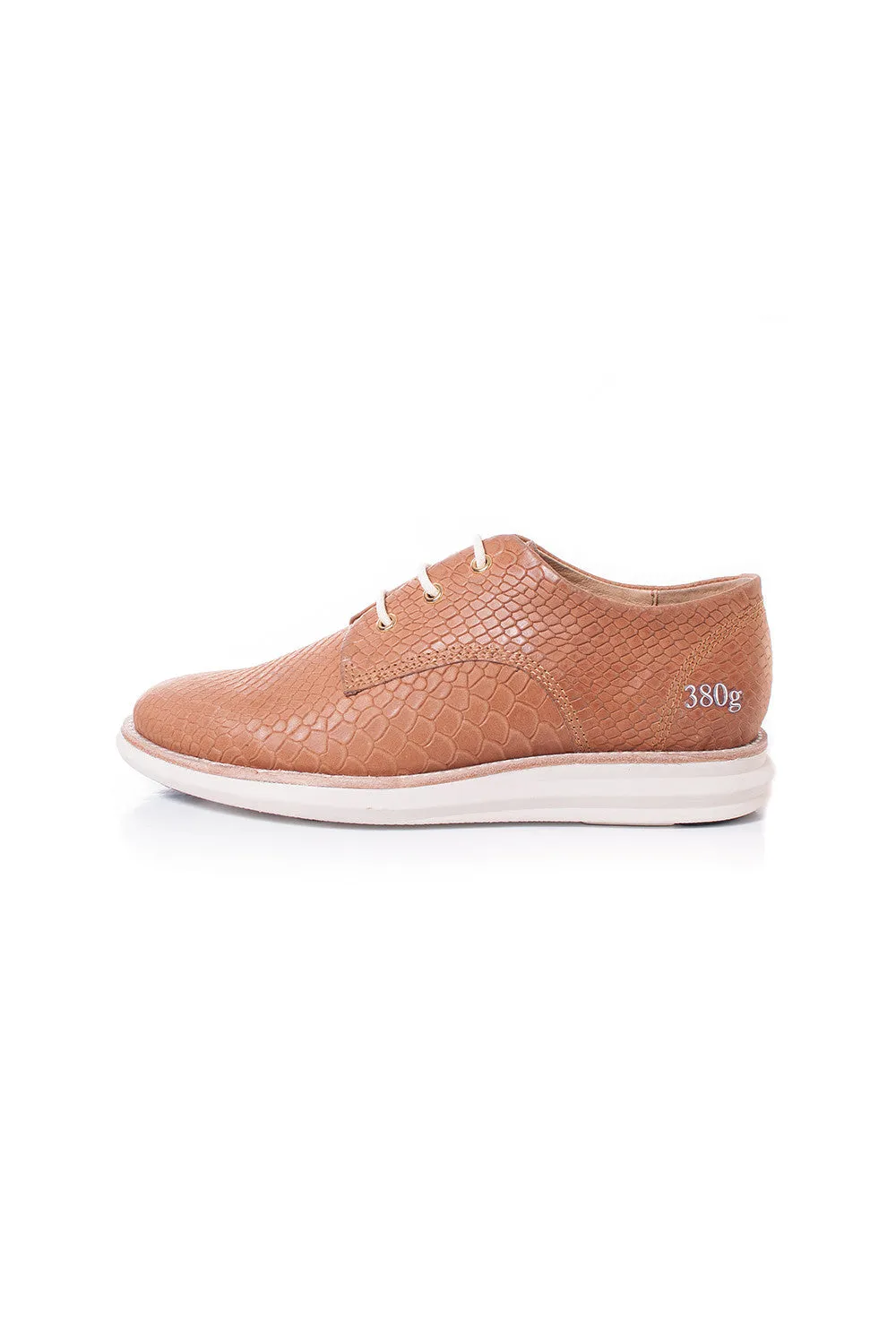 380g WA - Natural Croco Deboss Leather