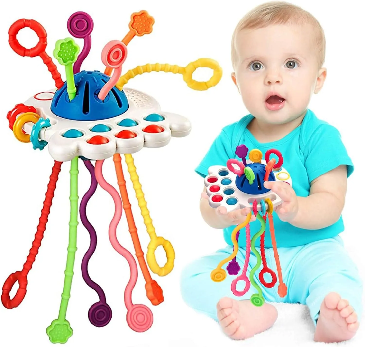4 in 1 Pull String Motor Skills and Sensory Activity Toy - 859