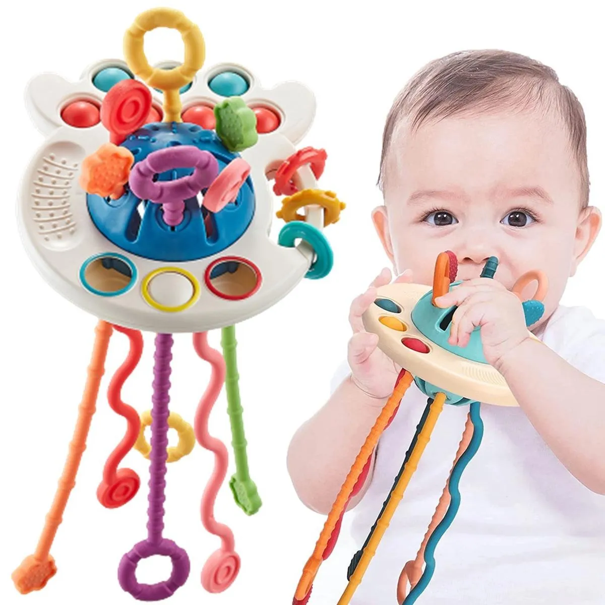 4 in 1 Pull String Motor Skills and Sensory Activity Toy - 859