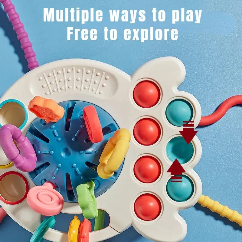 4 in 1 Pull String Motor Skills and Sensory Activity Toy - 859