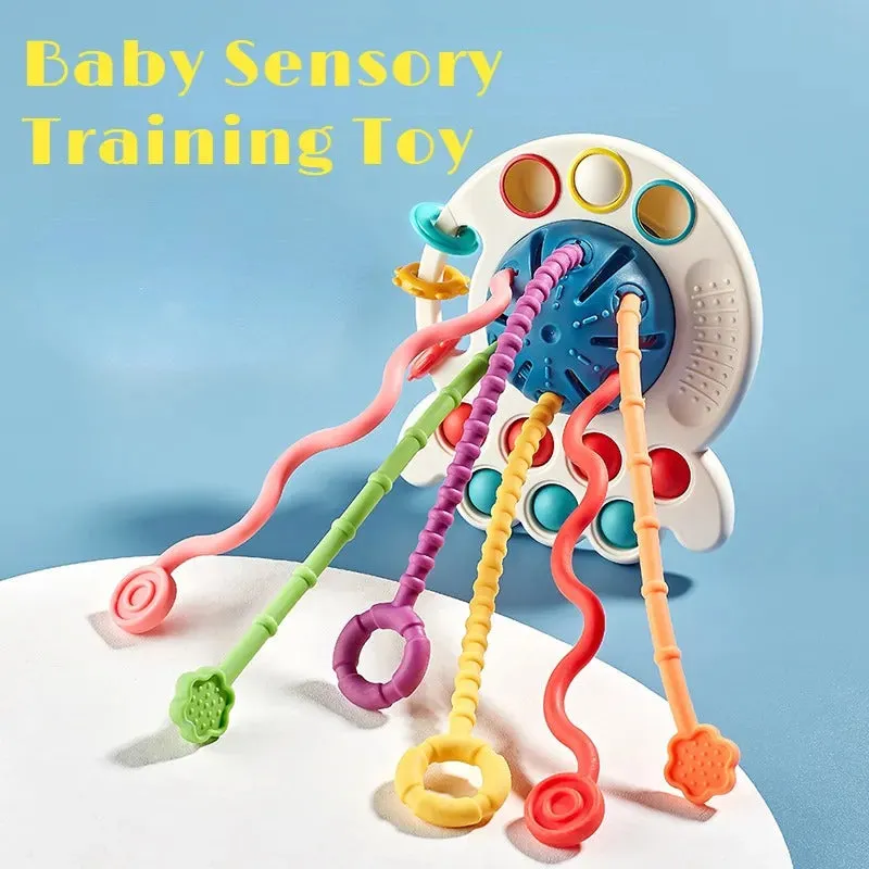 4 in 1 Pull String Motor Skills and Sensory Activity Toy - 859