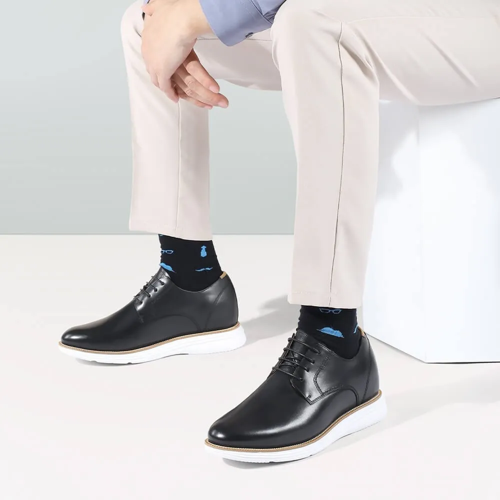 7 CM/ 2.76 Inches CMR CHAMARIPA Height Increasing Men's Derby Shoes - Elevate Your Elegance with 2.76-Inch Heels
