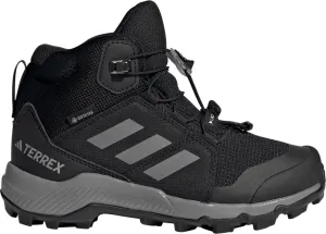 Adidas Kids&#x27; Terrex Mid GORE-TEX Hiking Shoes Cblack/Grethr/Cblack | Buy Adidas Kids&#x27; Terrex Mid GORE-TEX Hiking Shoes Cblack/Grethr/Cblack here | Outnorth