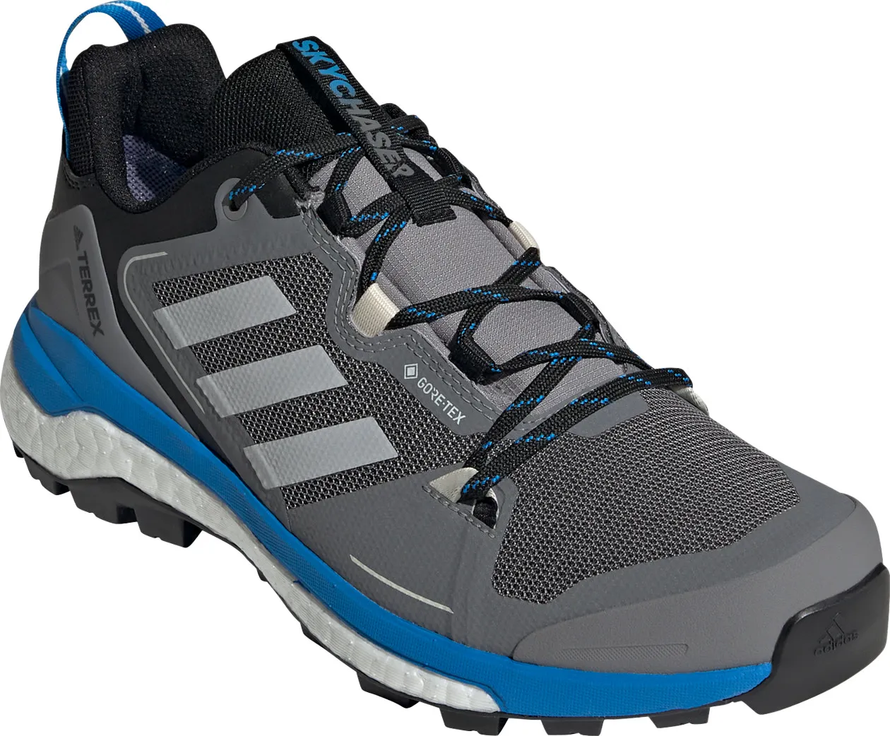 Adidas Men&#x27;s Terrex Skychaser GORE-TEX 2.0 Hiking Shoes Grey Three/Grey Two/Blue Rush | Buy Adidas Men&#x27;s Terrex Skychaser GORE-TEX 2.0 Hiking Shoes Grey Three/Grey Two/Blue Rush here | Outnorth