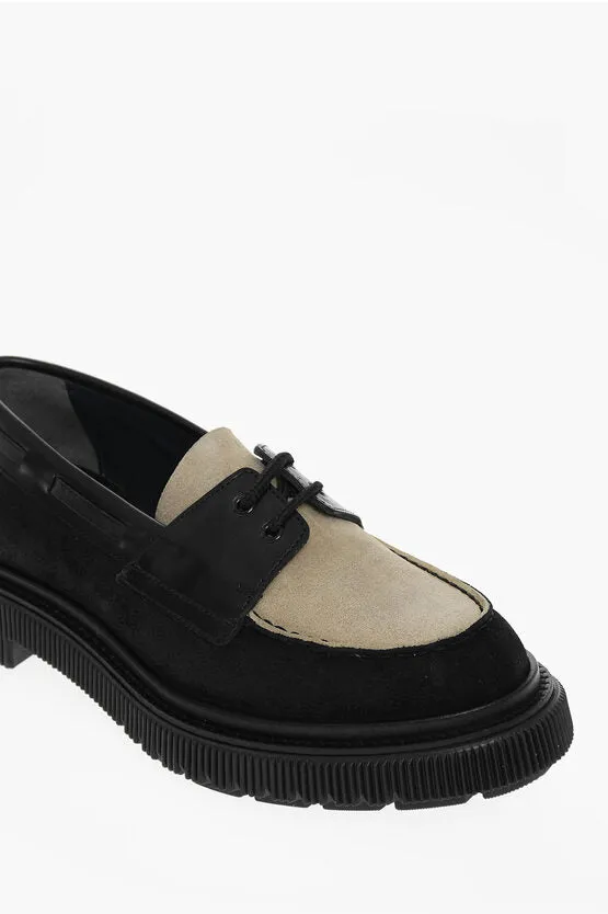 Adieu Suede Leather Derby Shoes