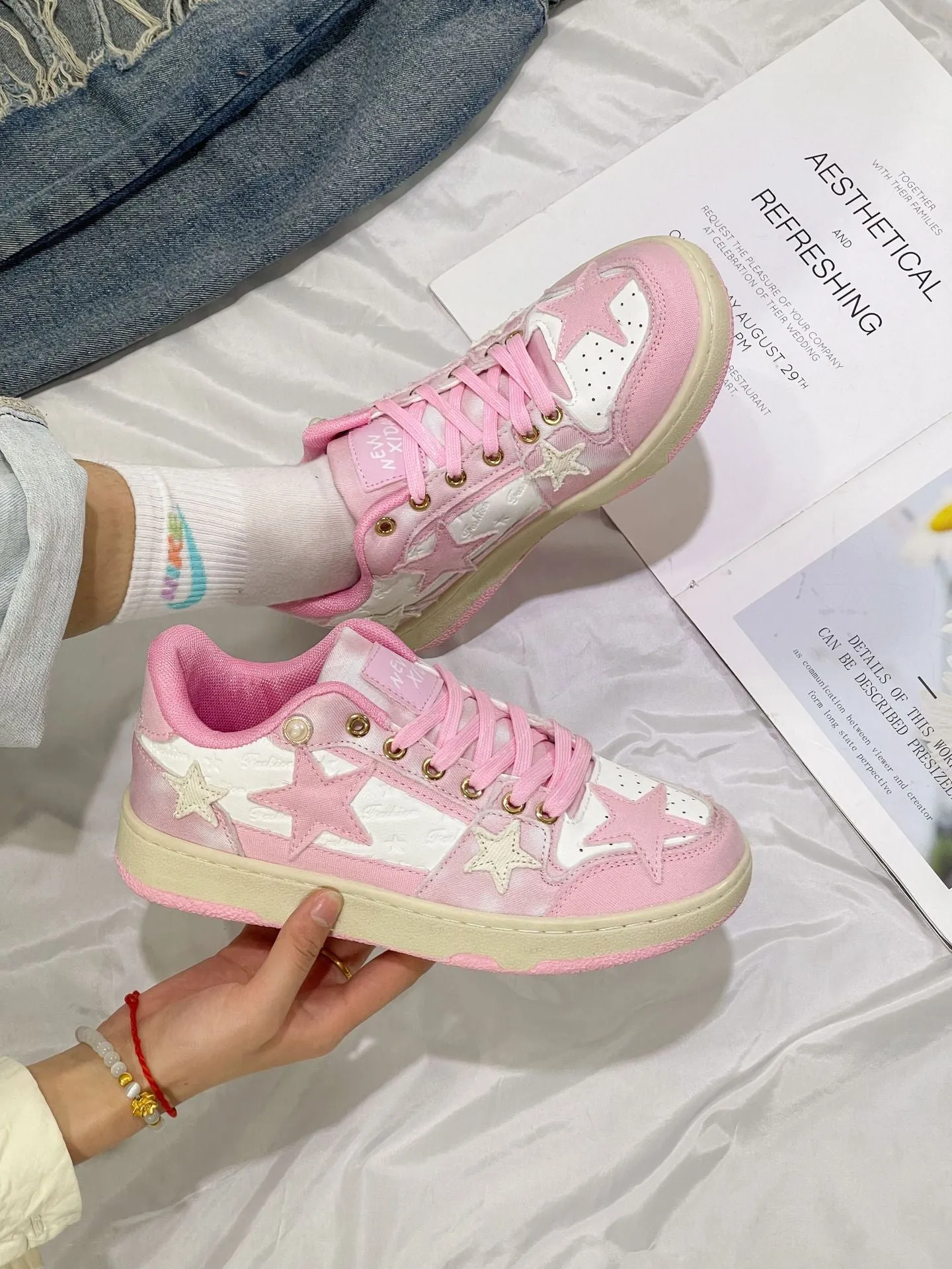 Amozae-Back To School Gifts Wish Upon a Star Sneakers