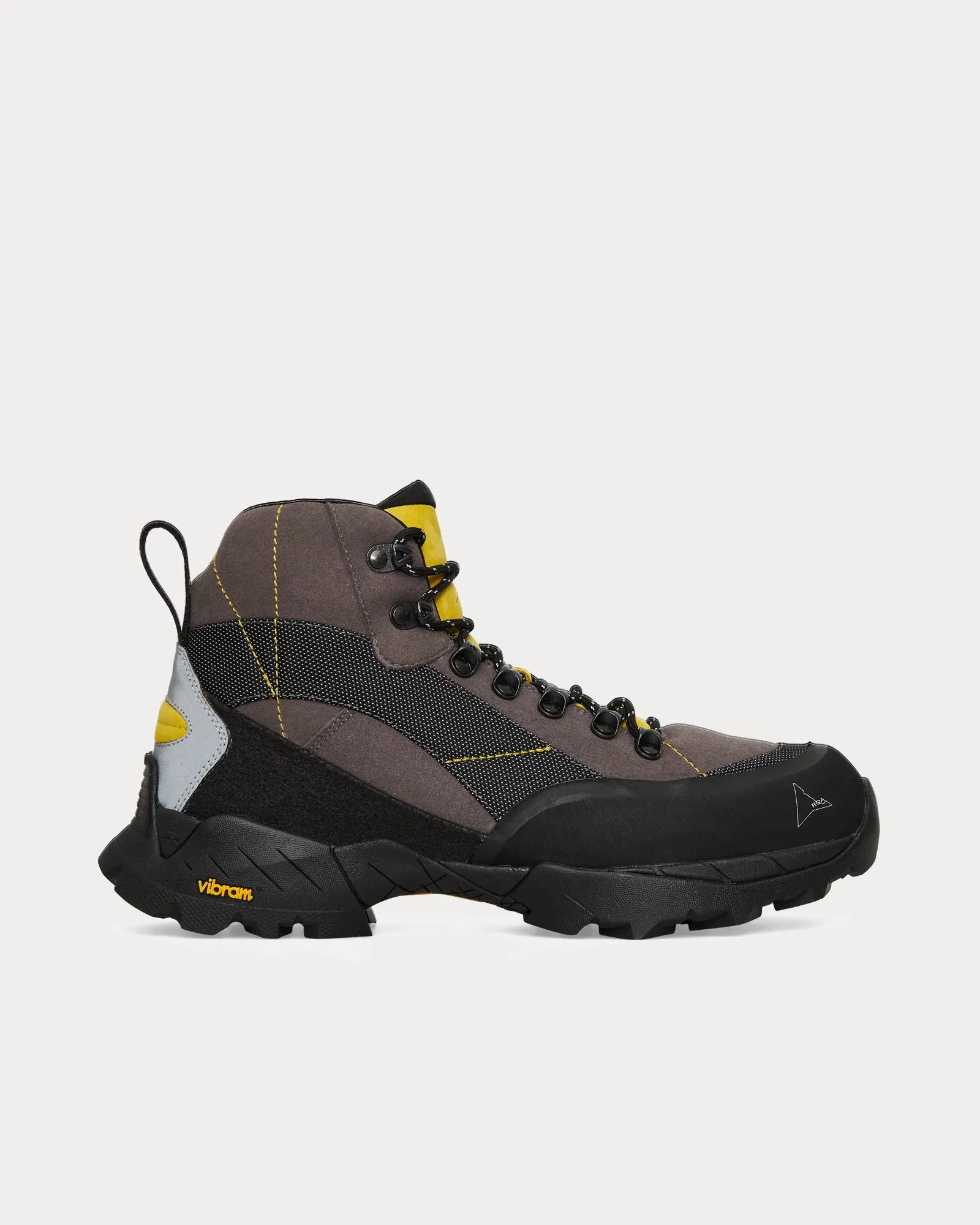Andreas Dark Grey / Yellow Hiking Boots