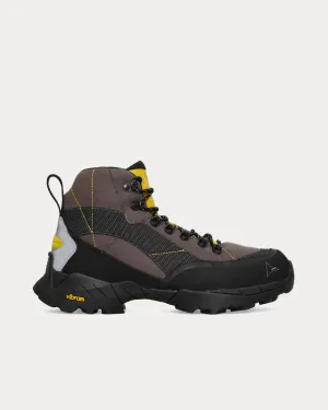Andreas Dark Grey / Yellow Hiking Boots