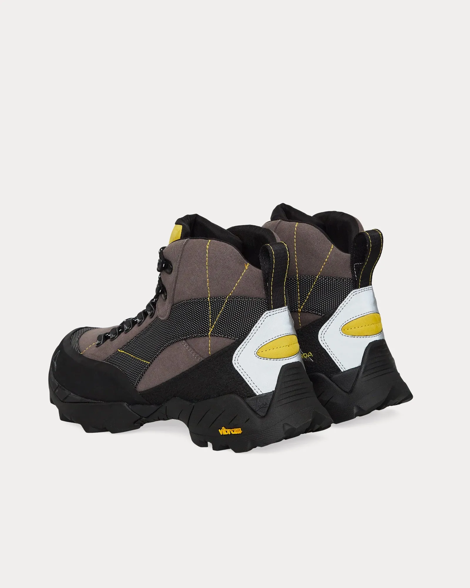 Andreas Dark Grey / Yellow Hiking Boots