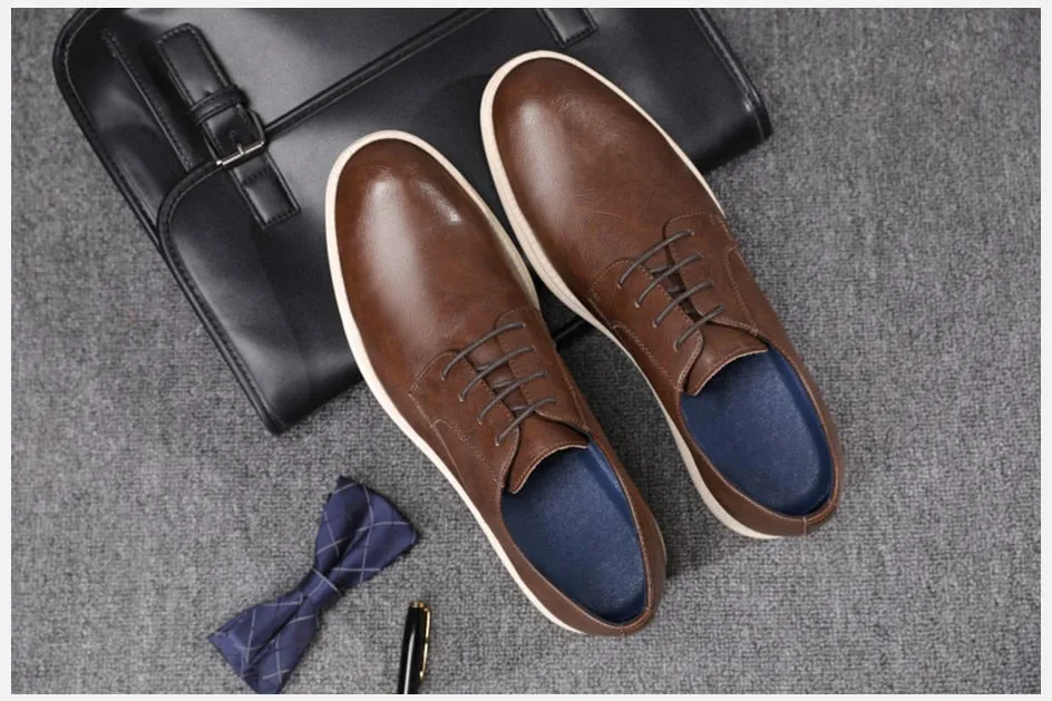 Angelo Ricci™ Casual Genuine Leather Business Elegant Shoes