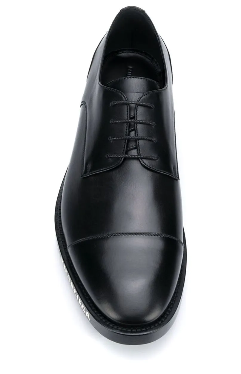 Balenciaga Logo Detailed Derby Shoes