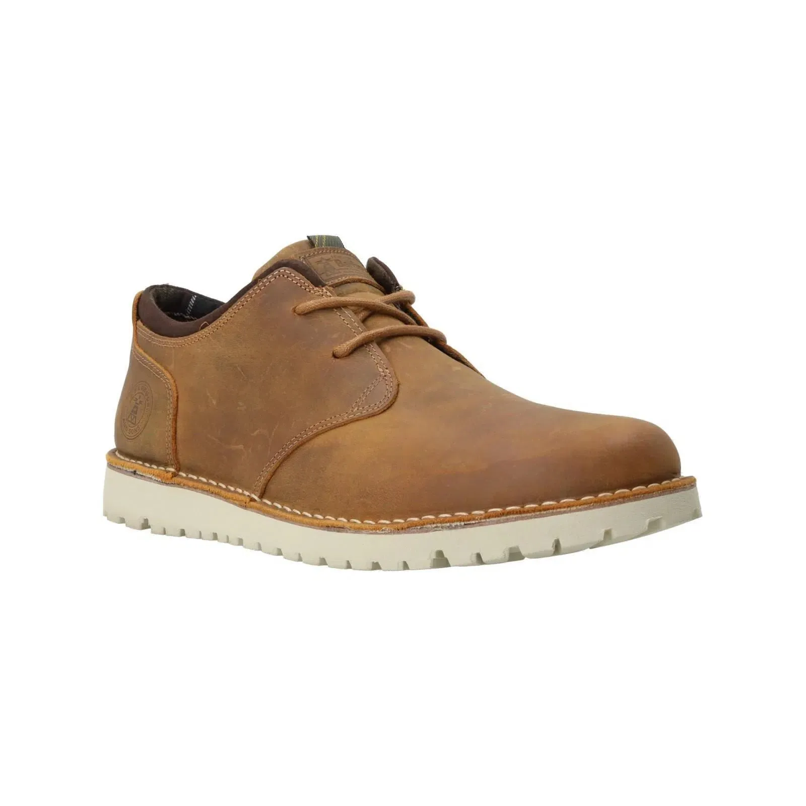 BARBOUR Acer Derby Shoe Lace Up Cognac Brown Leather RRP120