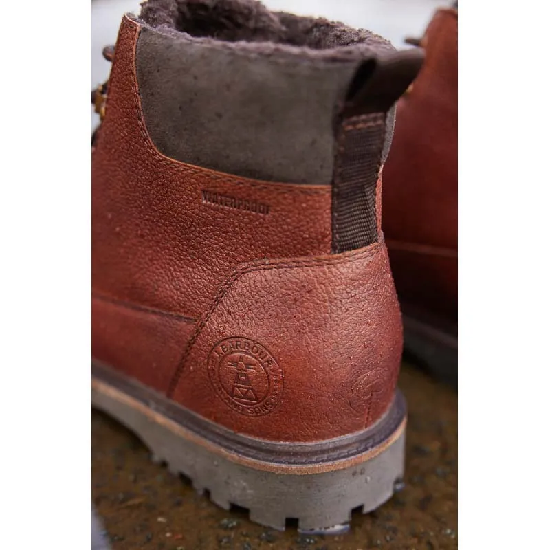Barbour Storr Waterproof Mens Derby Boots - Conker