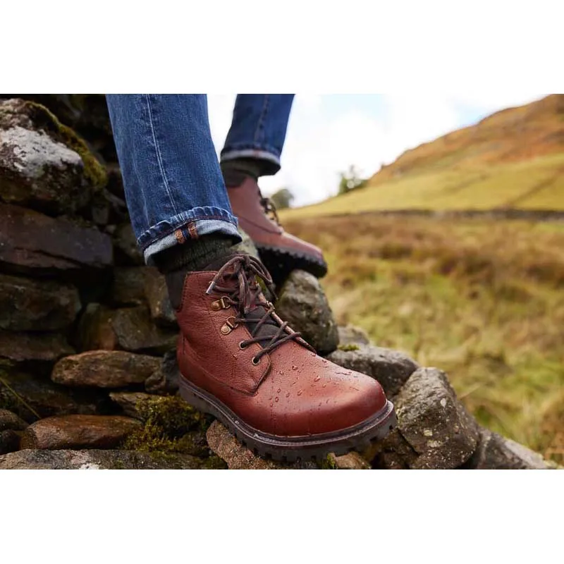 Barbour Storr Waterproof Mens Derby Boots - Conker