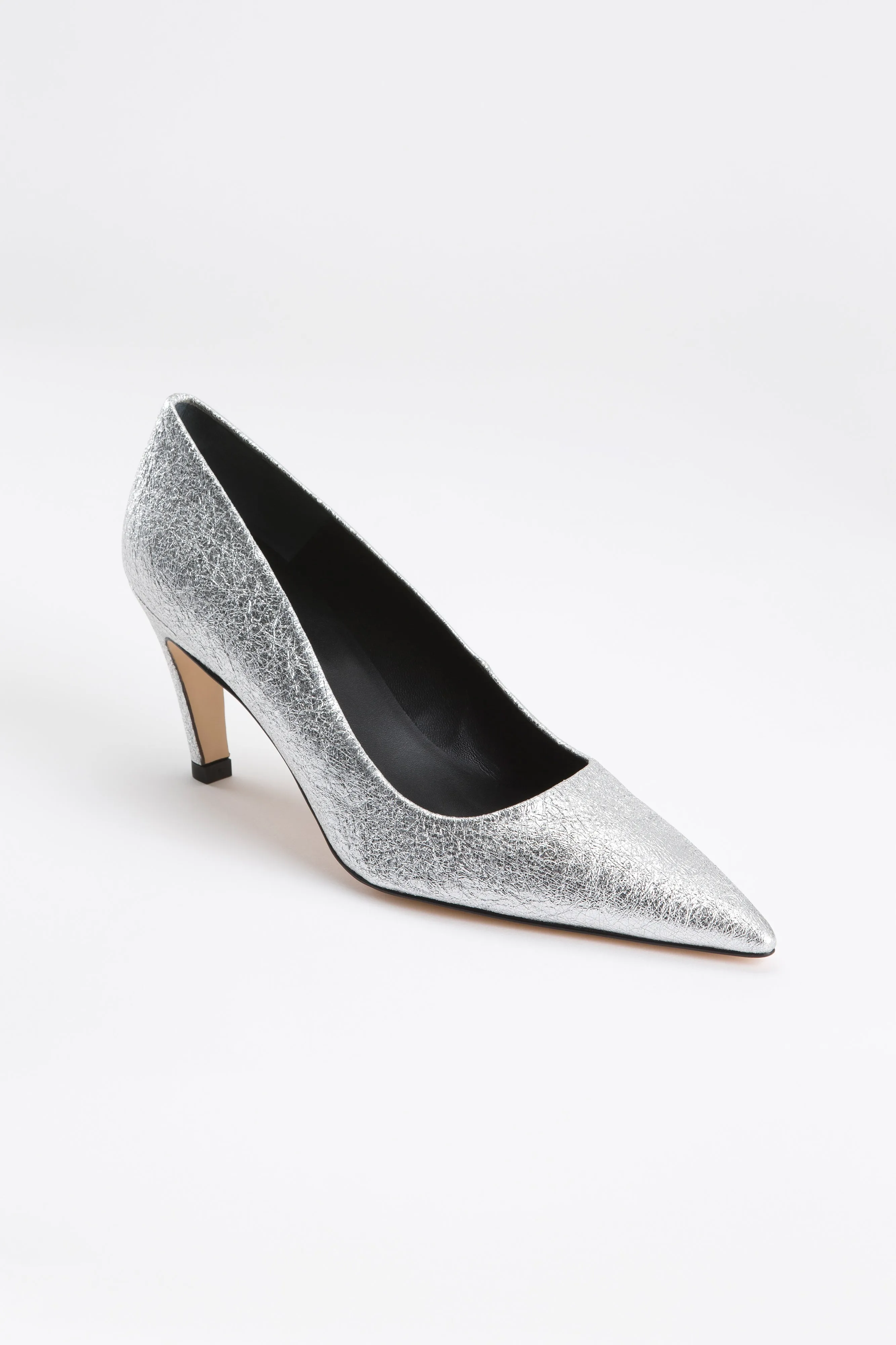 BASIC PUMP | SILVER CRACKLE002