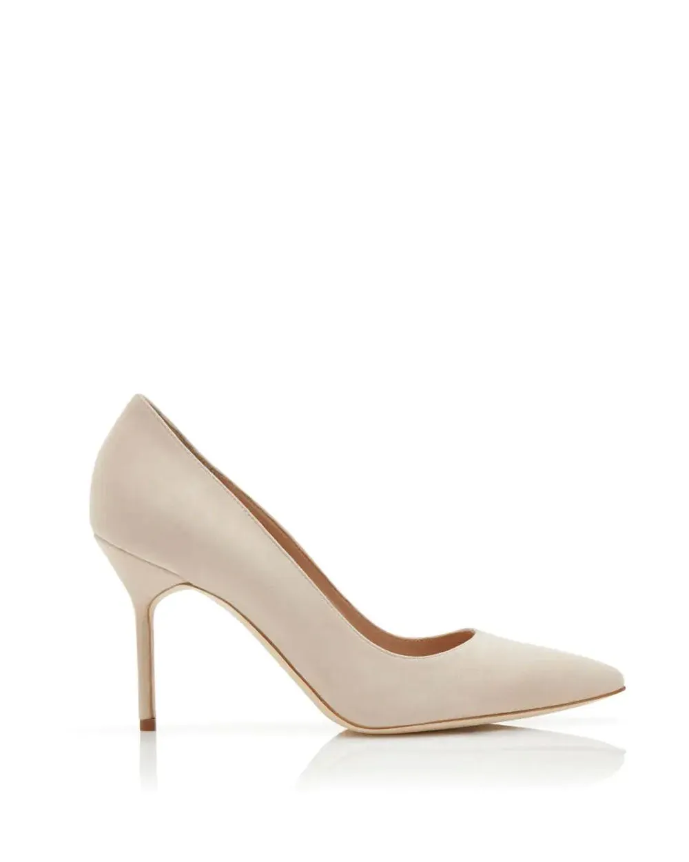 BB Suede 90 Pump in Nude