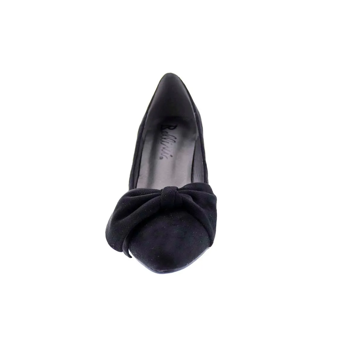 Bellini Charm Women Pump Shoes In Black Microsuede