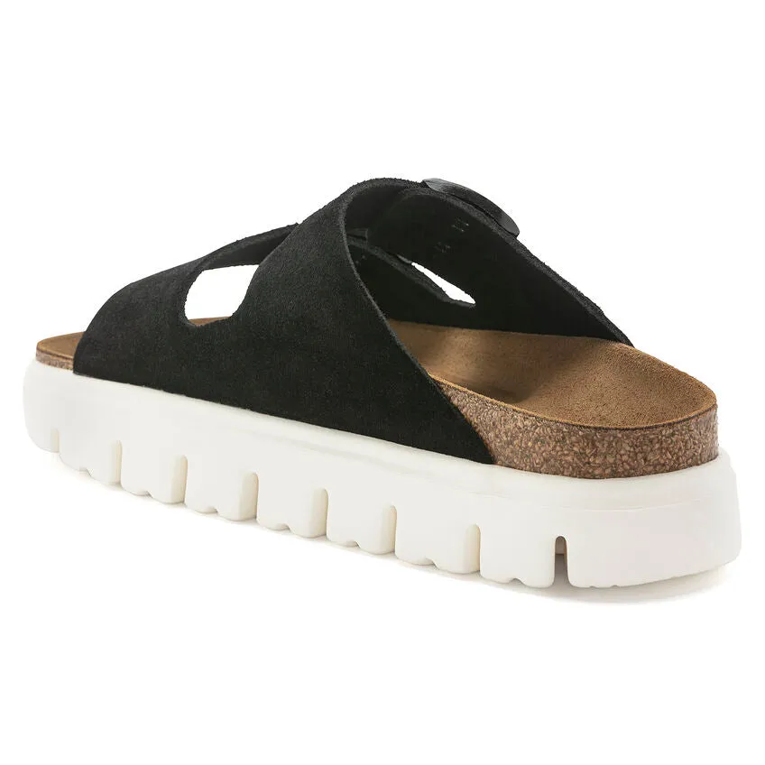 'Birkenstock' Women's Arizona Chunky Suede Leather Sandal - Black