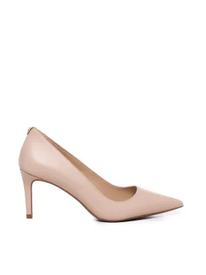 Blush Lambskin Pointed Heel Pump
