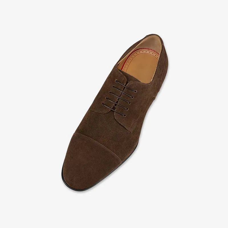 Brown Slip-On Suede Leather Shoes