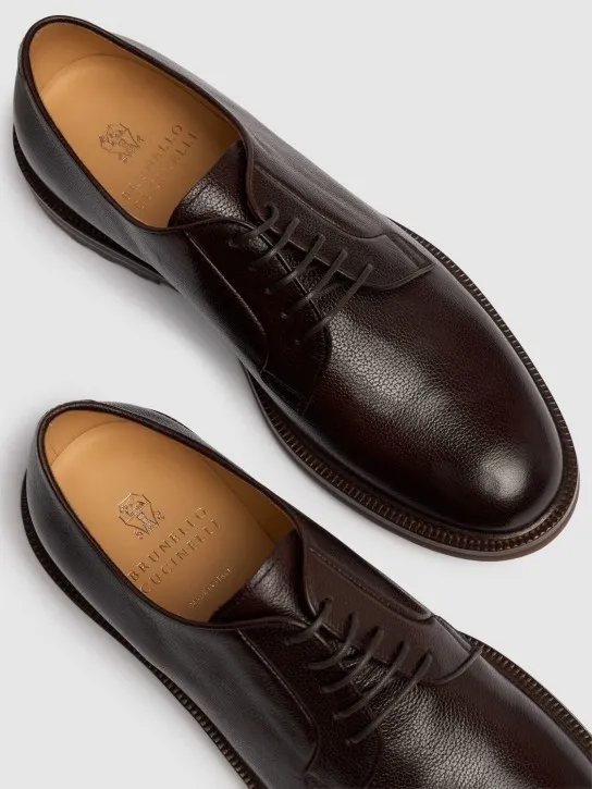 Brunello Cucinelli   Leather derby shoes 