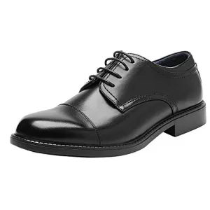 Bruno Marc Men's Downing-01 Black Leather Lined Dress Oxford Shoes Classic Lace Up Formal Size 7 M US