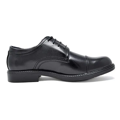 Bruno Marc Men's Downing-01 Black Leather Lined Dress Oxford Shoes Classic Lace Up Formal Size 7 M US