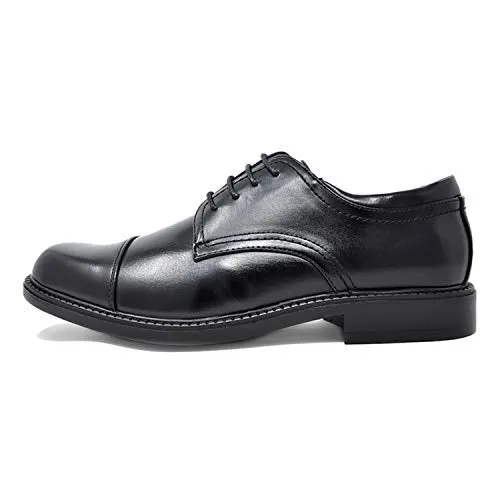 Bruno Marc Men's Downing-01 Black Leather Lined Dress Oxford Shoes Classic Lace Up Formal Size 7 M US