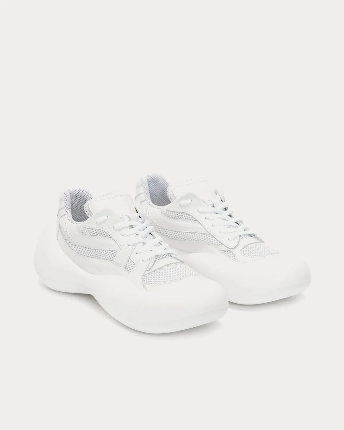 Bumper-Hike White Low Top Sneakers