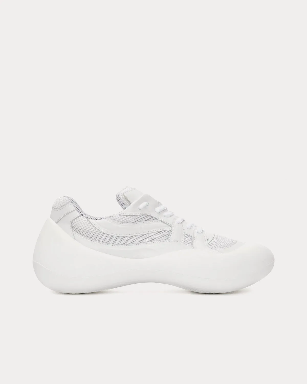 Bumper-Hike White Low Top Sneakers