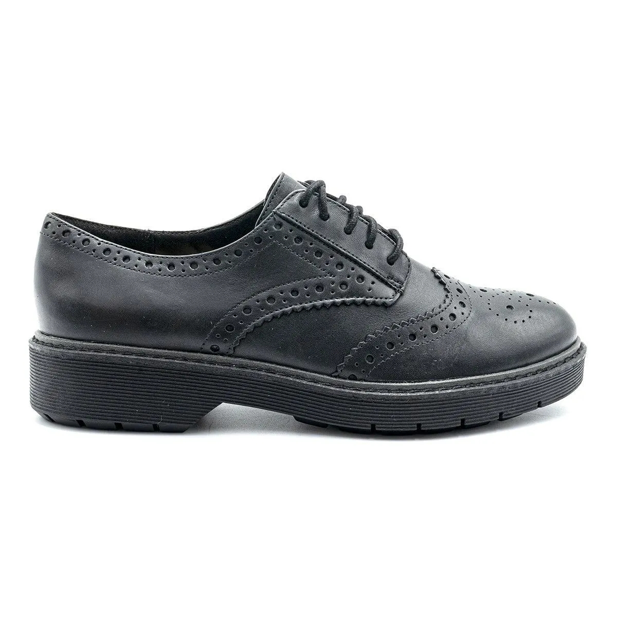 Clarks Brogue Formal Lace Ups Leather Black Colour For Men