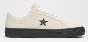 Converse One Star Pro Ox in Egret/Egret/Black