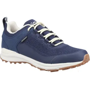 Cotswold Compton Navy Recycled Plastic Synthetic PU Female Lace Ladies Shoes