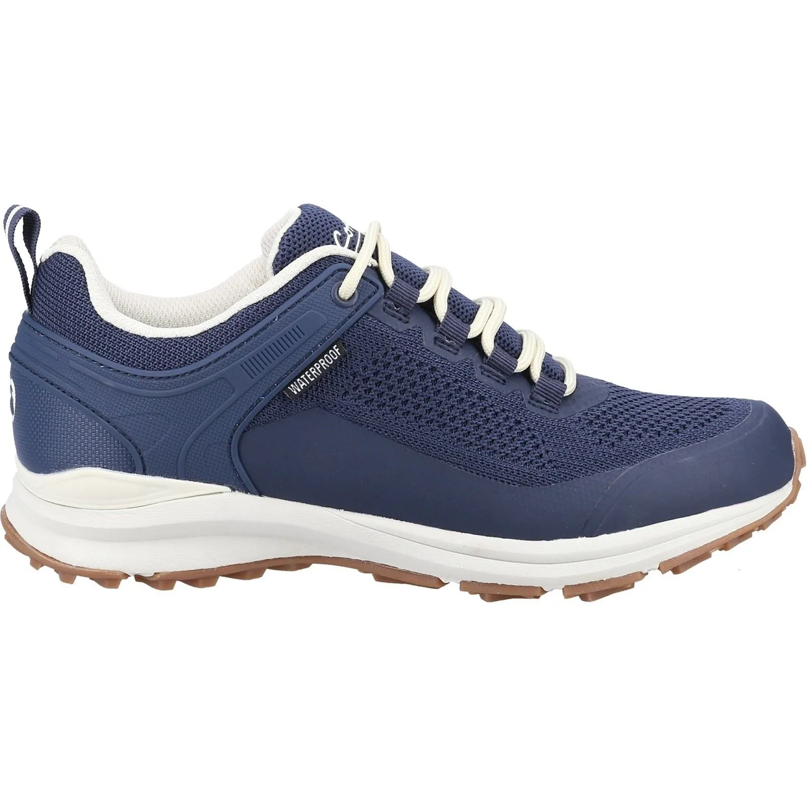 Cotswold Compton Navy Recycled Plastic Synthetic PU Female Lace Ladies Shoes