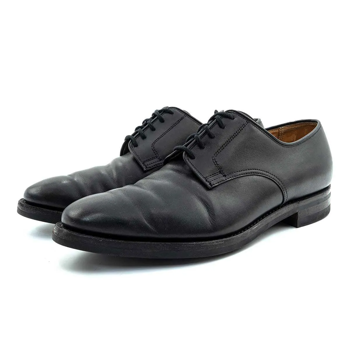 Crockett & Jones Worcester Formal Lace Ups Leather Black Colour For Men