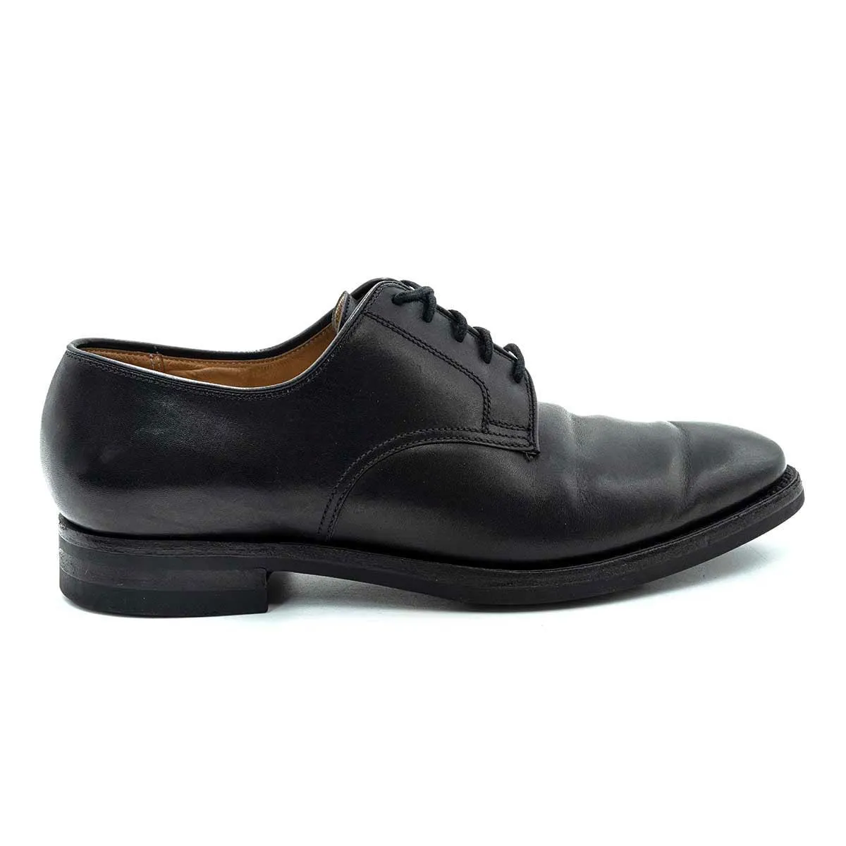 Crockett & Jones Worcester Formal Lace Ups Leather Black Colour For Men