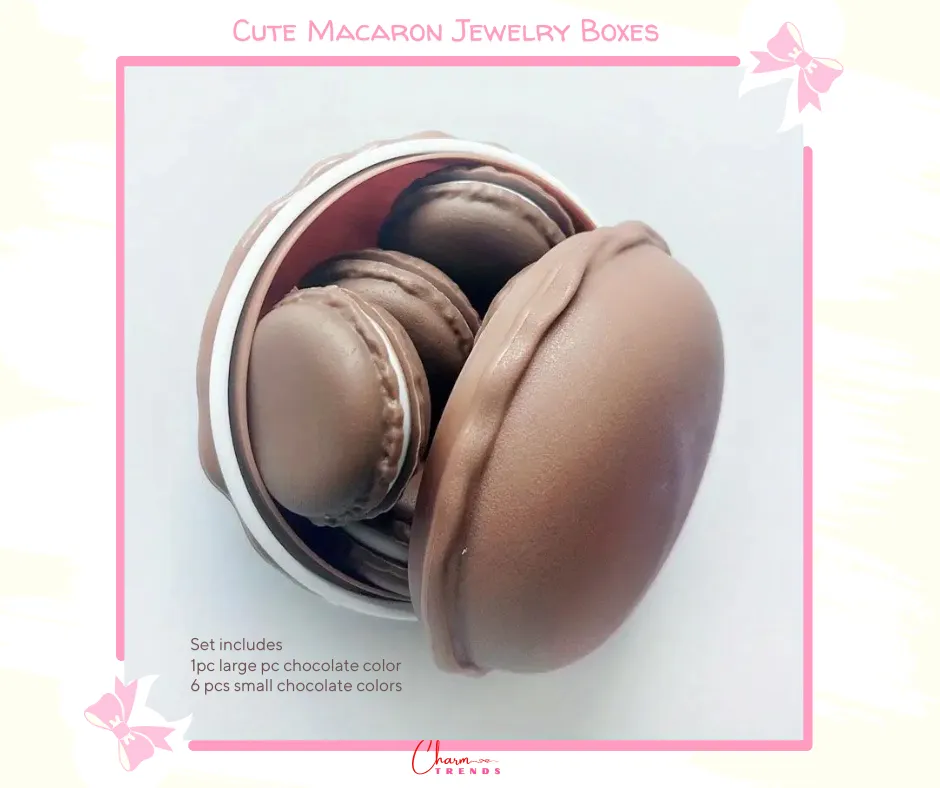 Cute Macaron Color Jewelry Storage Boxes [Popular Choice]