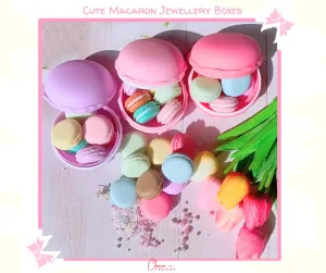 Cute Macaron Color Jewelry Storage Boxes [Popular Choice]