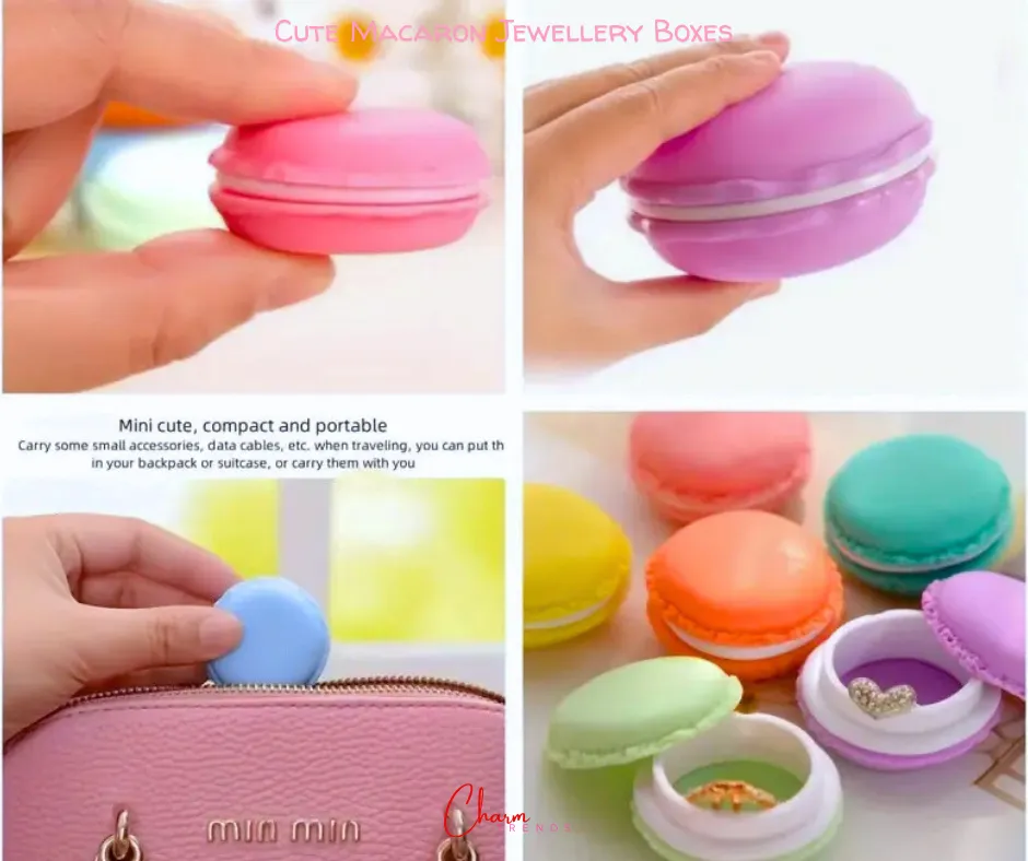 Cute Macaron Color Jewelry Storage Boxes [Popular Choice]