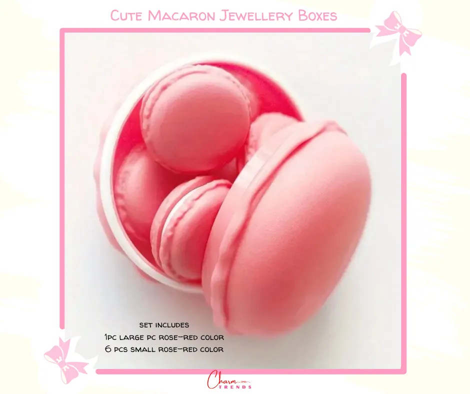 Cute Macaron Color Jewelry Storage Boxes [Popular Choice]