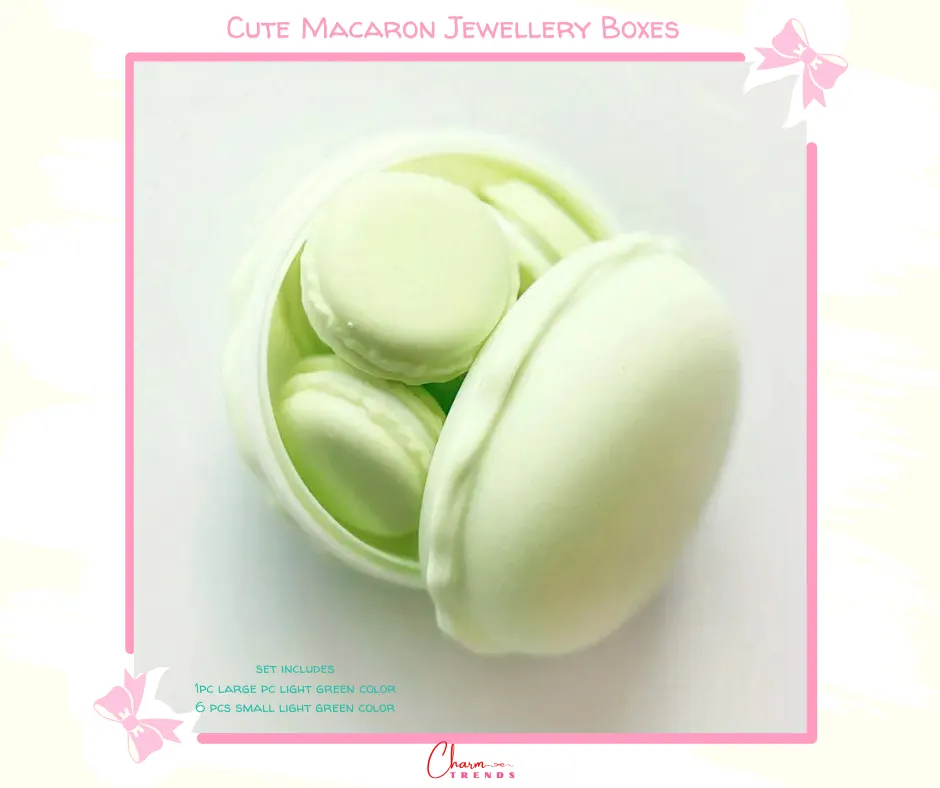 Cute Macaron Color Jewelry Storage Boxes [Popular Choice]