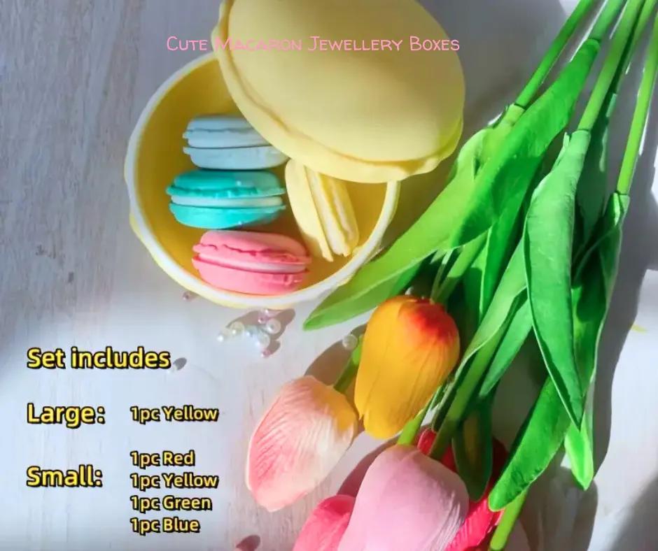 Cute Macaron Color Jewelry Storage Boxes [Popular Choice]