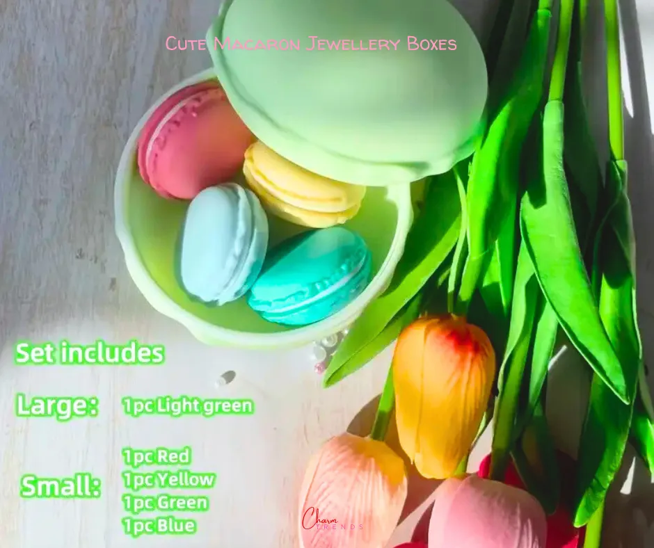Cute Macaron Color Jewelry Storage Boxes [Popular Choice]