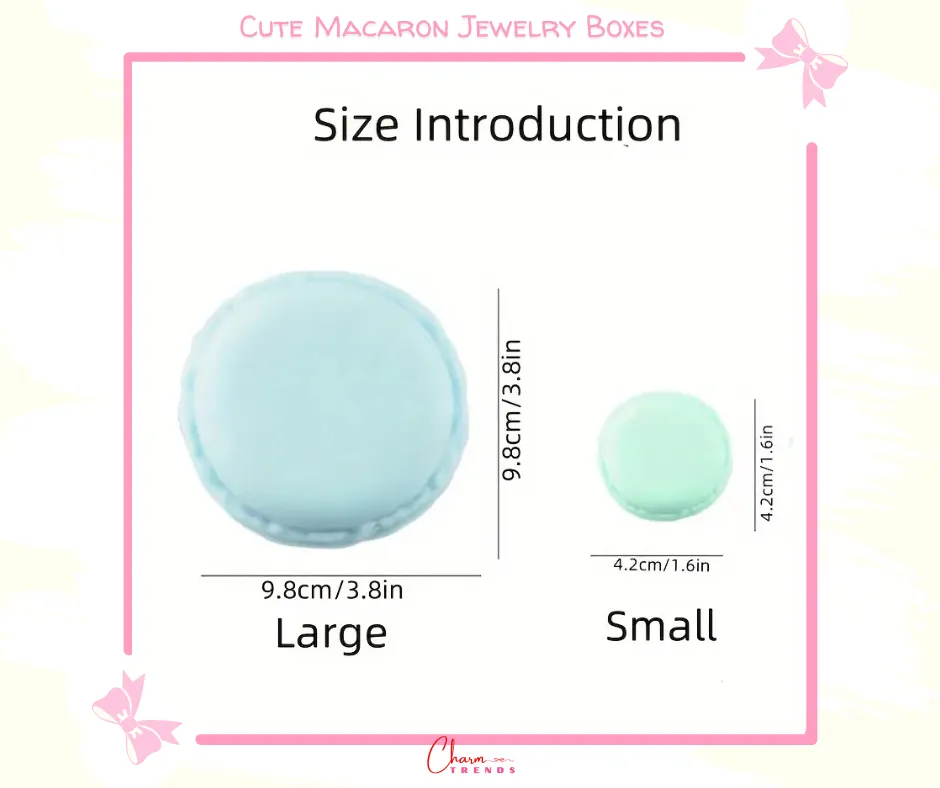 Cute Macaron Color Jewelry Storage Boxes [Popular Choice]