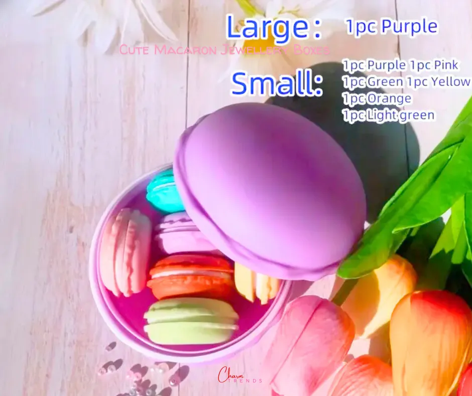 Cute Macaron Color Jewelry Storage Boxes [Popular Choice]