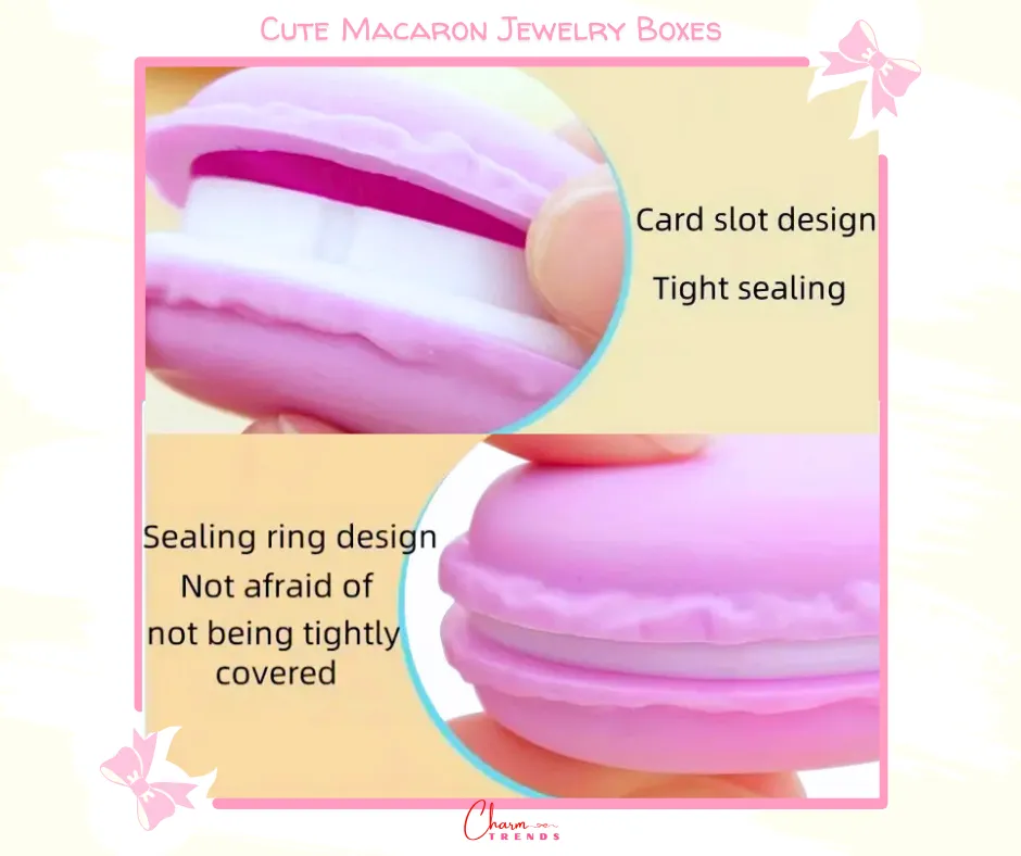 Cute Macaron Color Jewelry Storage Boxes [Popular Choice]