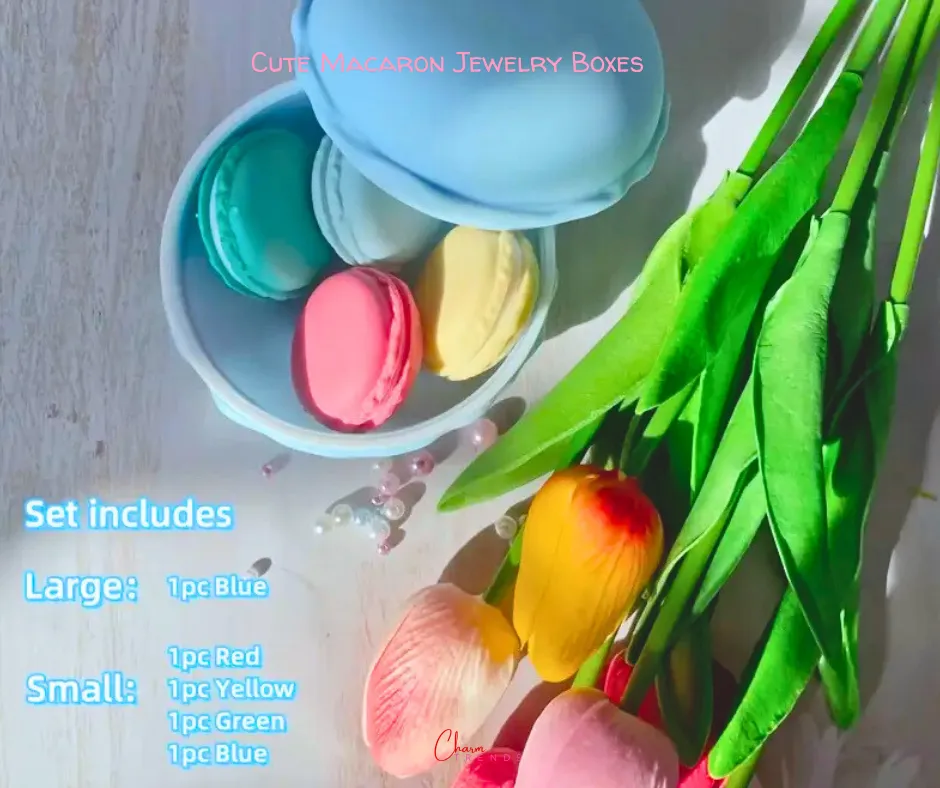 Cute Macaron Color Jewelry Storage Boxes [Popular Choice]