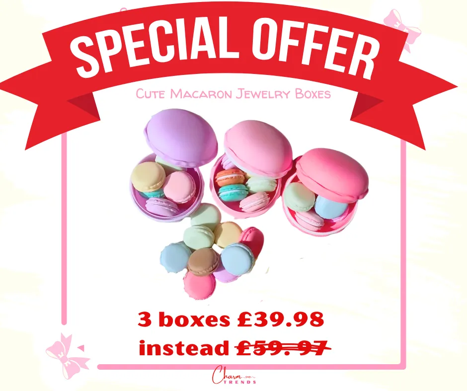 Cute Macaron Color Jewelry Storage Boxes [Popular Choice]