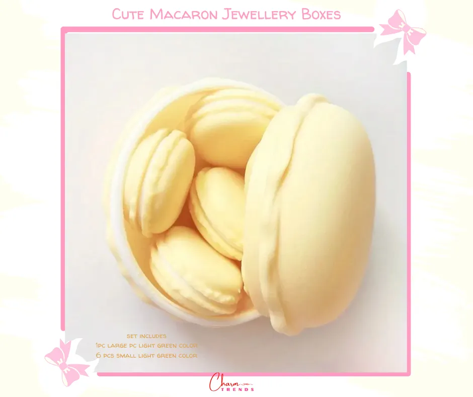 Cute Macaron Color Jewelry Storage Boxes [Popular Choice]